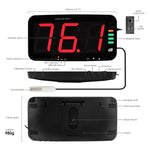 Slm-389 Wall Hanging Sound Level Meter 13 Hd Screen Decibel With Data Logger Function Audio And