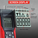 Tac-401 Portable 2-In-1 Tachometer Noncontact Laser Photo Sensor Contact(3~19999Rpm) &