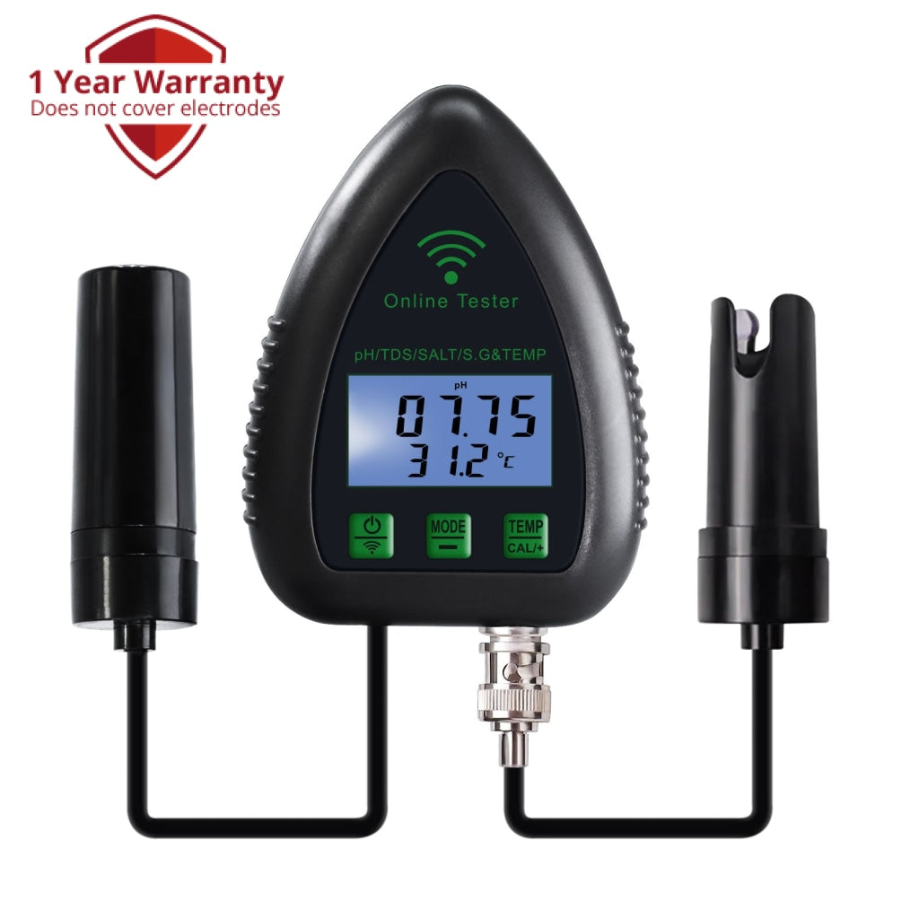 Wifi Digital Water Quality Tester Wall Mounted 6 in 1 Water