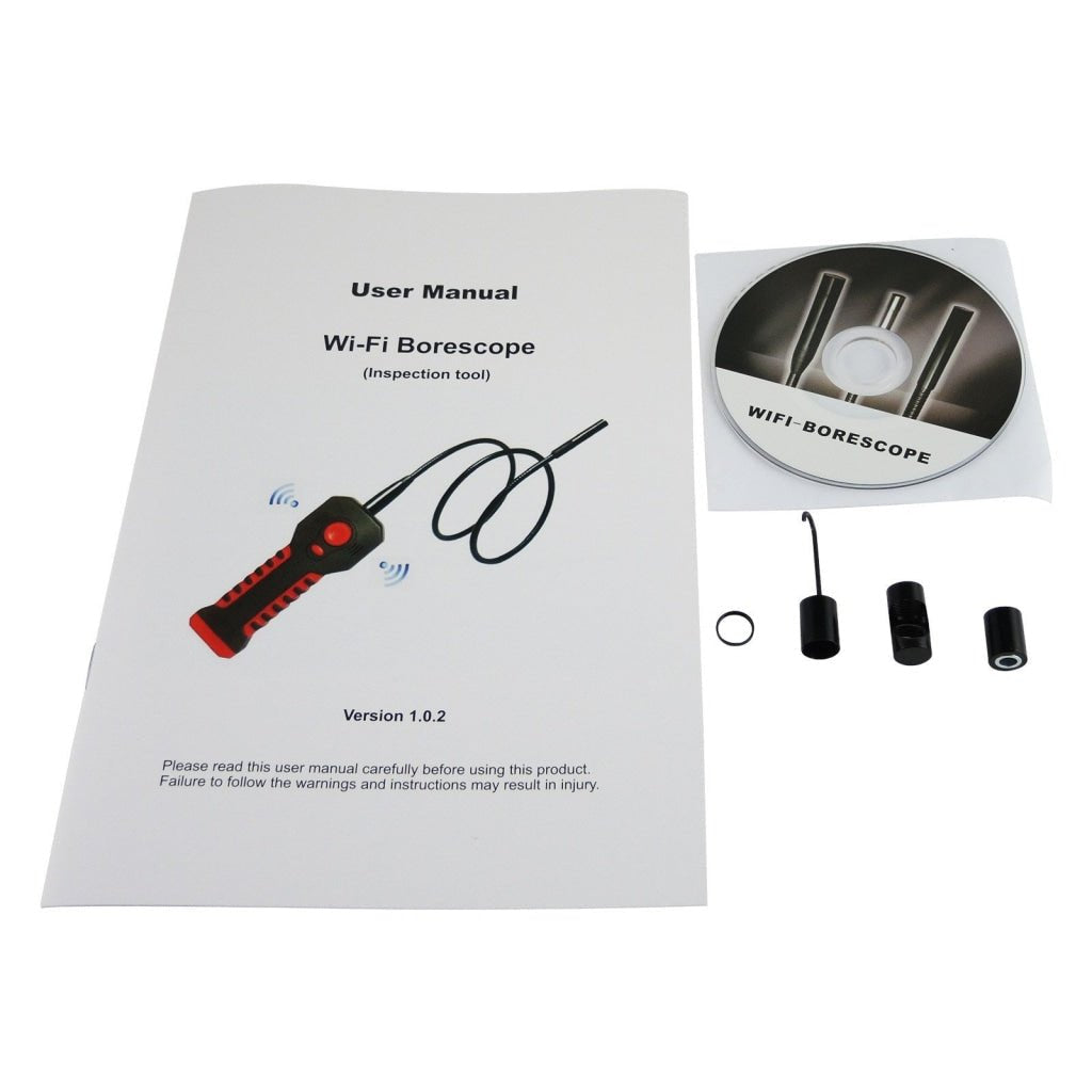 C0599W2 C0599W2 Wireless WIFI Handheld Endoscope Borescope Inspection Camera with 6 LED, iOS/ Android HD 80cm & 8.5mm Cable, 20M Wifi Range - Gain Express C0599W2 C0599W2 Wireless WIFI Handheld Endoscope Borescope Inspection Camera with 6 LED, iOS/ Android HD 80cm & 8.5mm Cable, 20M Wifi Range - Gain Express