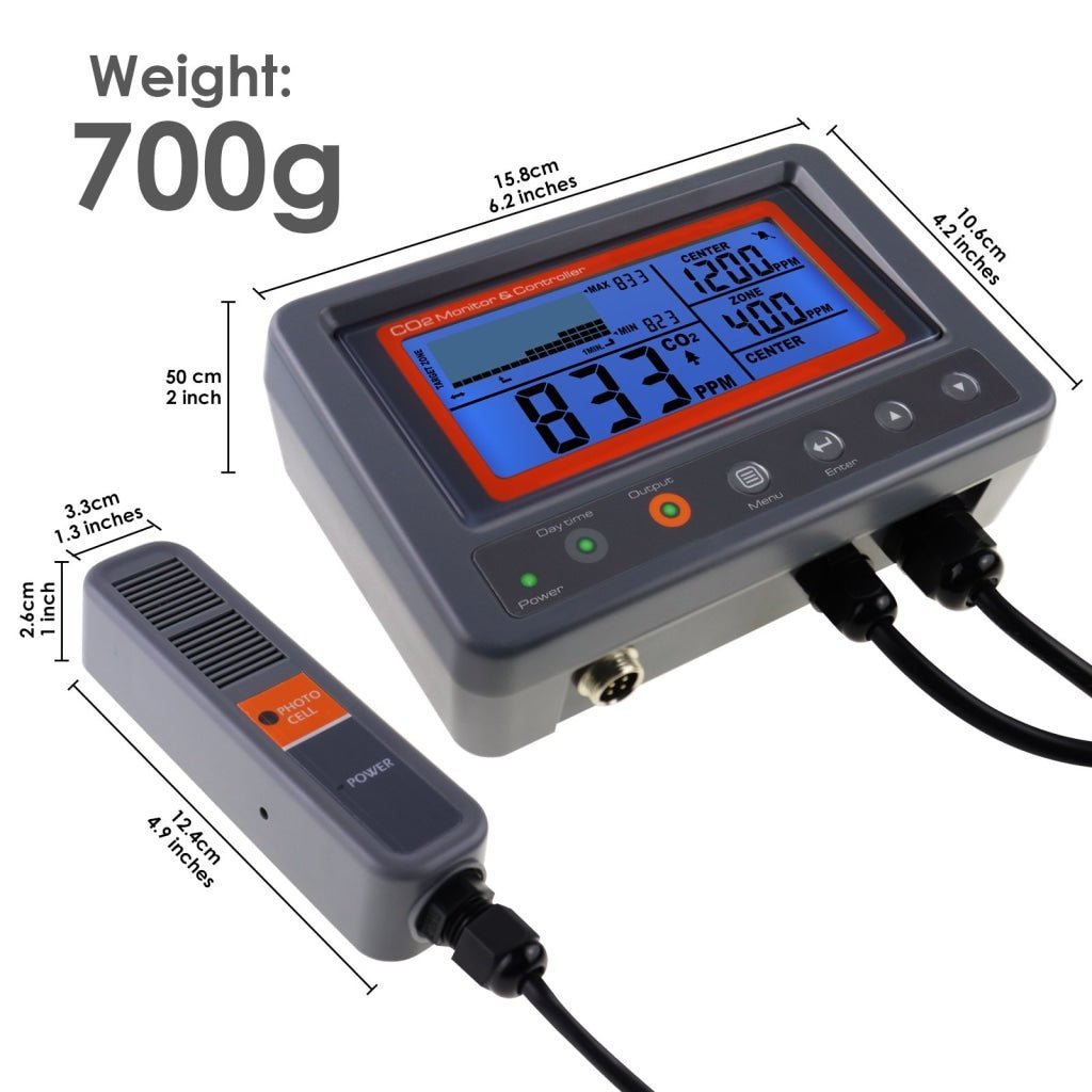 7530 Digital CO2 Carbon Dioxide IAQ Monitor Controller with Relay Function 4.5M Cable NDIR Sensing Probe for Green House Home, Office, Factory - Gain Express 7530 Digital CO2 Carbon Dioxide IAQ Monitor Controller with Relay Function 4.5M Cable NDIR Sensing Probe for Green House Home, Office, Factory - Gain Express