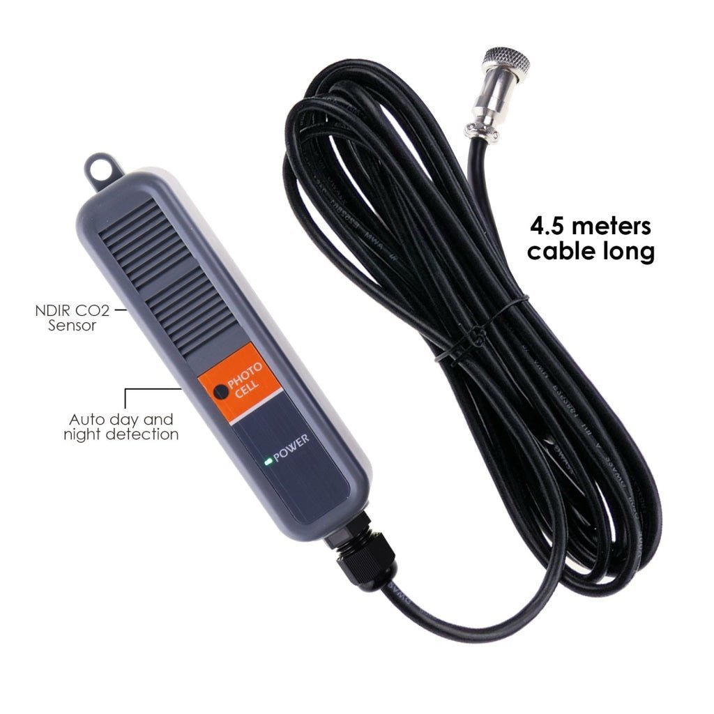 7530 Digital CO2 Carbon Dioxide IAQ Monitor Controller with Relay Function 4.5M Cable NDIR Sensing Probe for Green House Home, Office, Factory - Gain Express 7530 Digital CO2 Carbon Dioxide IAQ Monitor Controller with Relay Function 4.5M Cable NDIR Sensing Probe for Green House Home, Office, Factory - Gain Express