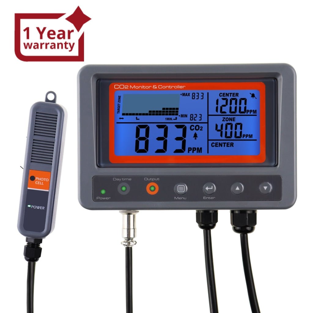 7530 Digital CO2 Carbon Dioxide IAQ Monitor Controller with Relay Function 4.5M Cable NDIR Sensing Probe for Green House Home, Office, Factory - Gain Express 7530 Digital CO2 Carbon Dioxide IAQ Monitor Controller with Relay Function 4.5M Cable NDIR Sensing Probe for Green House Home, Office, Factory - Gain Express