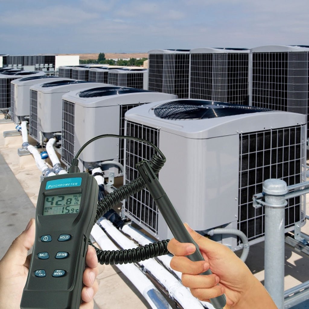 8723 8723 Digital Temperature Humidity RH Meter Gauge Monitor, Professional Thermo - Hygrometer Psychrometer with Dew Point / Wet Bulb Temperature, Hard Case, Replaceable Probe - Gain Express 8723 8723 Digital Temperature Humidity RH Meter Gauge Monitor, Professional Thermo - Hygrometer Psychrometer with Dew Point / Wet Bulb Temperature, Hard Case, Replaceable Probe - Gain Express