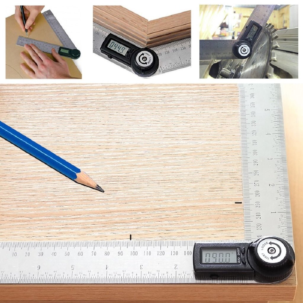 AG - 300D AG - 300D Digital 2 - in - 1 Angle Finder Meter Protractor Ruler 360° 600mm CE marking Digital LCD Display - Gain Express AG - 300D AG - 300D Digital 2 - in - 1 Angle Finder Meter Protractor Ruler 360° 600mm CE marking Digital LCD Display - Gain Express
