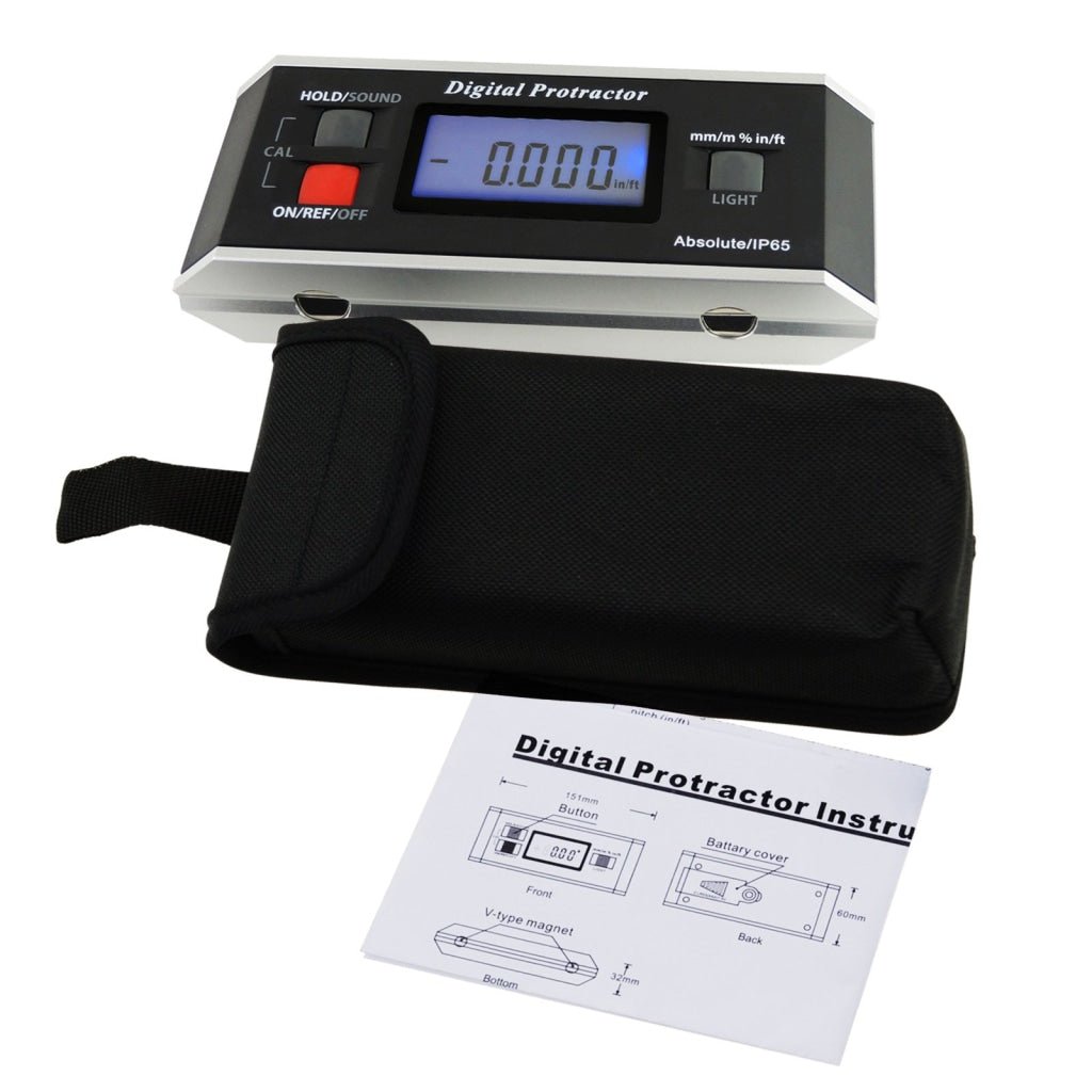 AG - 82413B AG - 82413B Digital Protractor Angle Finder Level Inclinometer Magnetic V - Groove 0~360 with Backlight IP65 - Gain Express AG - 82413B AG - 82413B Digital Protractor Angle Finder Level Inclinometer Magnetic V - Groove 0~360 with Backlight IP65 - Gain Express