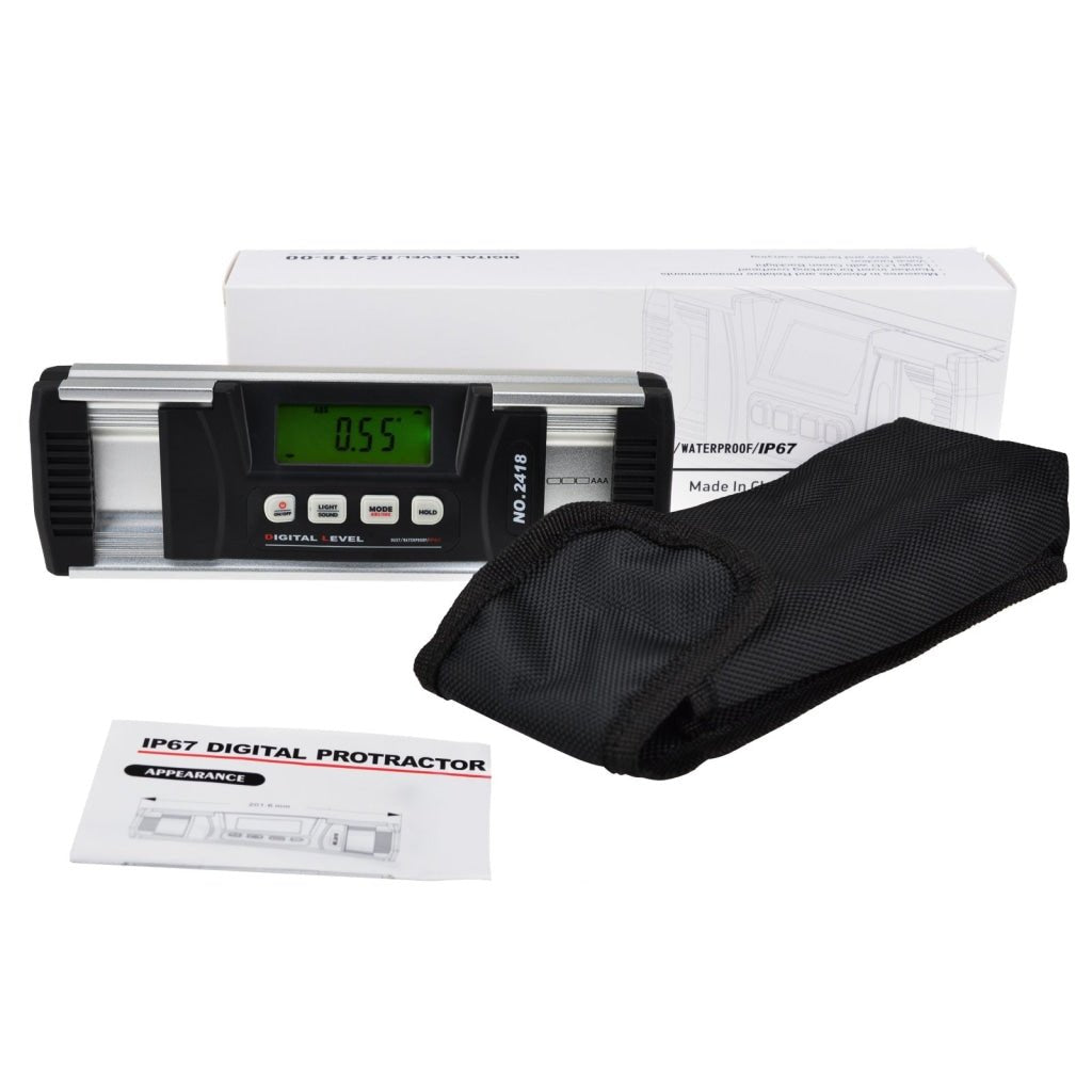 AGF - 202 AGF - 202 Digital Angle Finder Inclinometer IP67 with Magnetic V - Groove Base - Gain Express