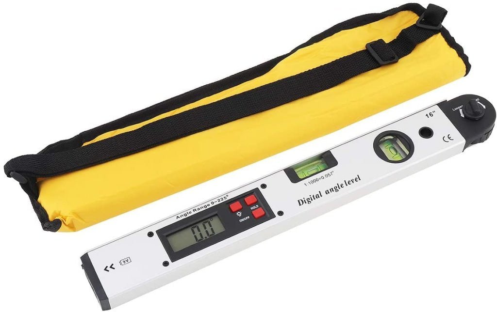 AGF - 326 Digital Angle Finder Protractor Meter 0 - 225° with Horizontal & Vertical Bubble Level, Backlit Display - Gain Express
