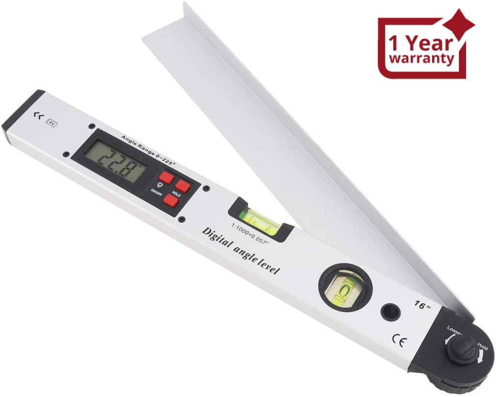 AGF - 326 Digital Angle Finder Protractor Meter 0 - 225° with Horizontal & Vertical Bubble Level, Backlit Display - Gain Express AGF - 326 Digital Angle Finder Protractor Meter 0 - 225° with Horizontal & Vertical Bubble Level, Backlit Display - Gain Express