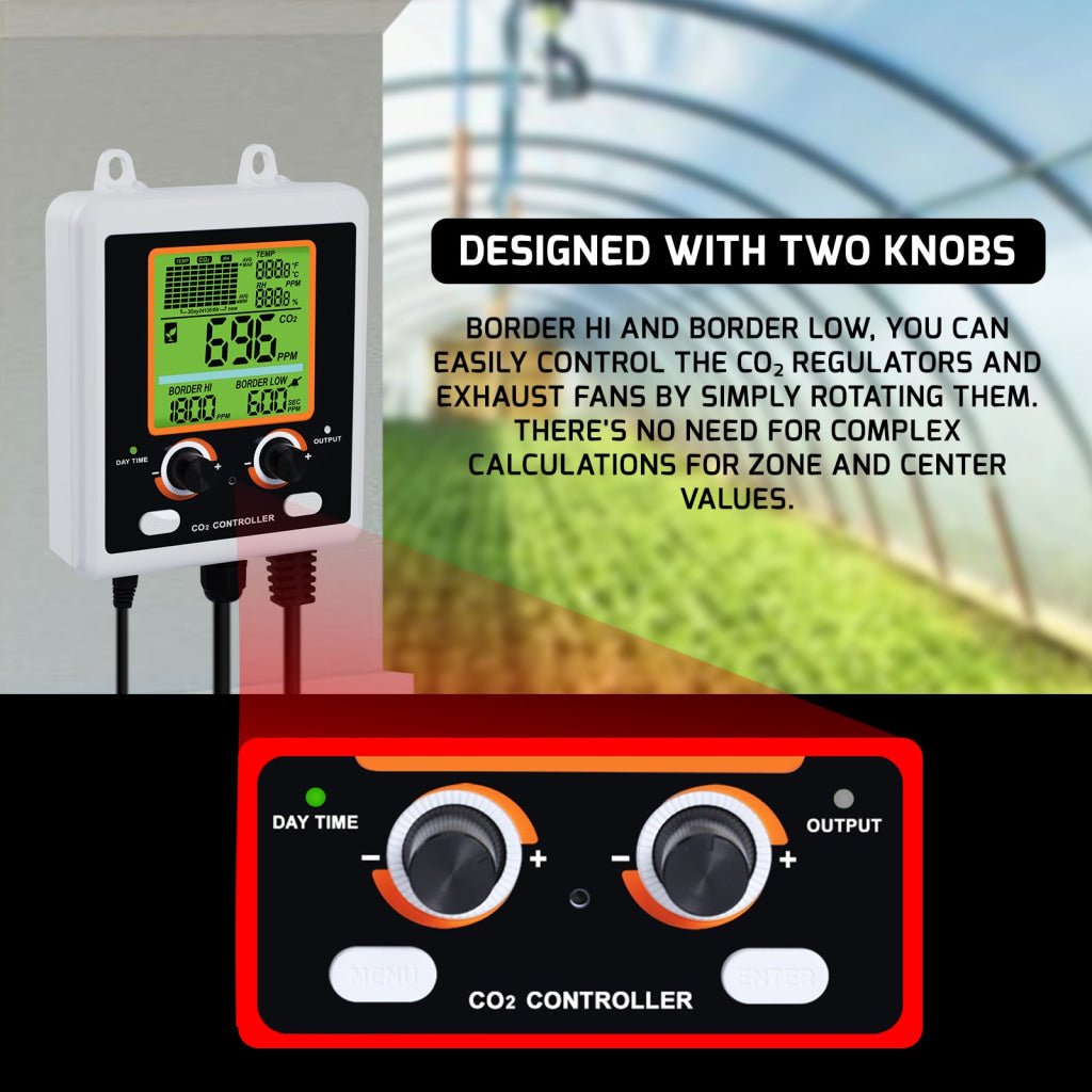 AQM - 419_US AQM - 419 Dual - Output CO2 Controller Carbon Dioxide Monitor with Day & Night Auto Detection, Temperature and Humidity Measurement, 15ft Remote NDIR CO2 Sensor, and Trend Chart for Greenhouses, Offices, Factories, Homes, etc. - Gain Express AQM - 419_US AQM - 419 Dual - Output CO2 Controller Carbon Dioxide Monitor with Day & Night Auto Detection, Temperature and Humidity Measurement, 15ft Remote NDIR CO2 Sensor, and Trend Chart for Greenhouses, Offices, Factories, Homes, etc. - Gain Express
