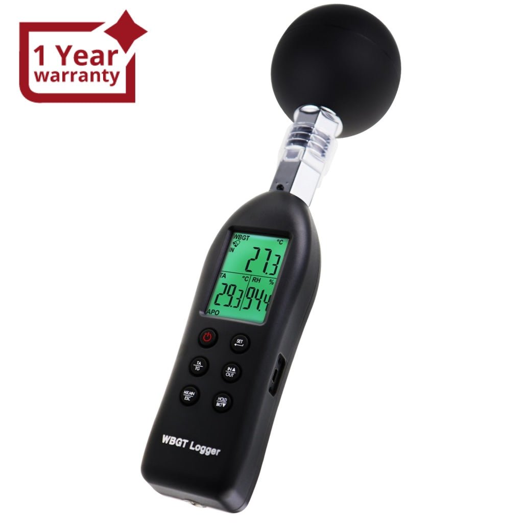 AZ87786 AZ87786 WBGT (Wet Bulb Globe Temperature) Heat Stress Meter Datalogger Air Globe Temperature Humidity Tester with Backlight Indicator Audible Alarm Data Logging Function Handheld or Mount in Tripod - Gain Express AZ87786 AZ87786 WBGT (Wet Bulb Globe Temperature) Heat Stress Meter Datalogger Air Globe Temperature Humidity Tester with Backlight Indicator Audible Alarm Data Logging Function Handheld or Mount in Tripod - Gain Express