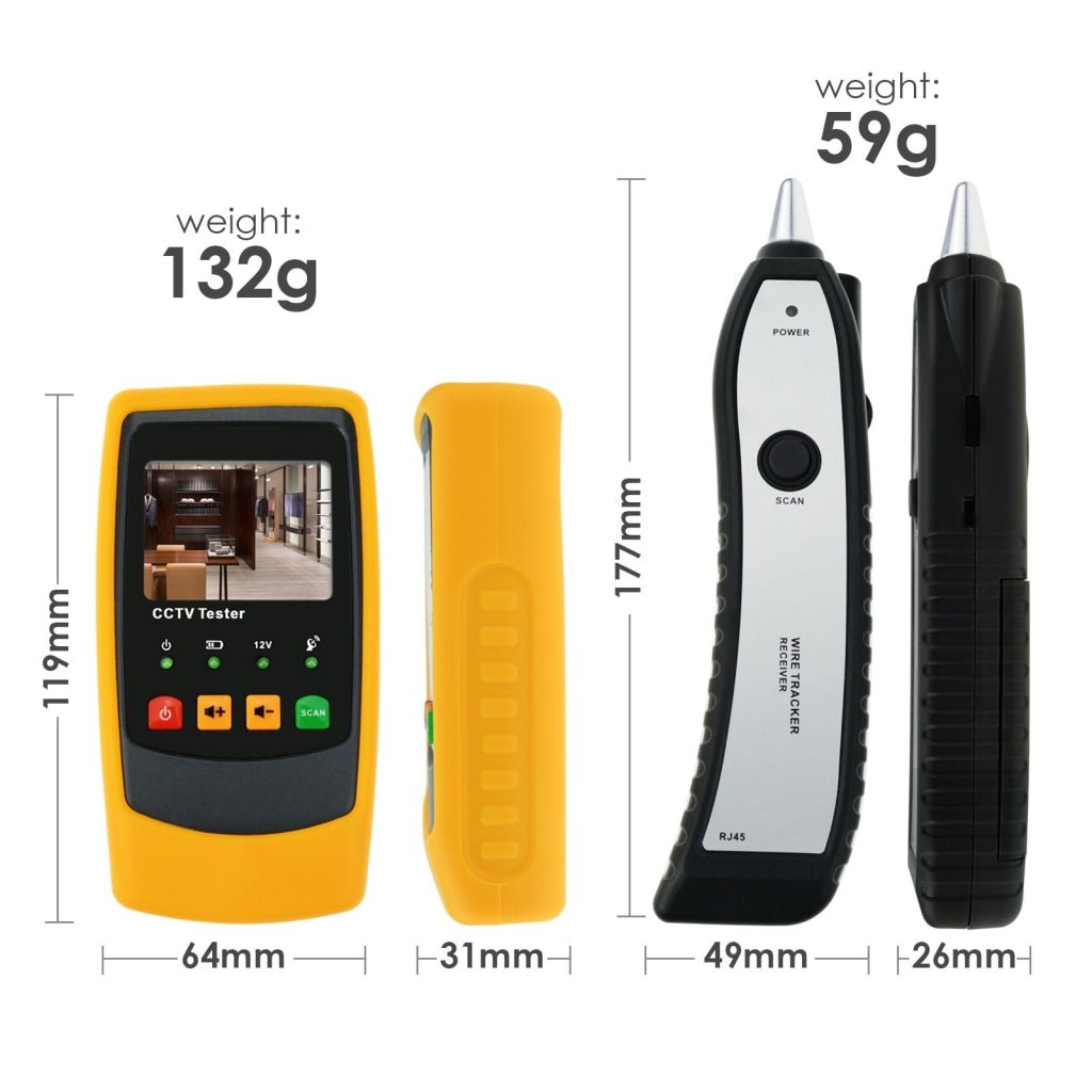 CAB - 40 CAB - 40 Cable Wire CCTV Security Camera Tester Tracker Scanner, Circuit Breaker Finders, 2.0 inch TFT LCD Handheld PAL / NTSC Rechargeable - Gain Express CAB - 40 CAB - 40 Cable Wire CCTV Security Camera Tester Tracker Scanner, Circuit Breaker Finders, 2.0 inch TFT LCD Handheld PAL / NTSC Rechargeable - Gain Express