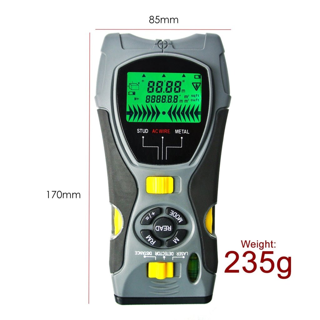 CK - 109G CK - 109G 5in1 Digital Distance Meter Stud Scanner Metal Live Wire Detector & Laser Marker CE Marking - Gain Express CK - 109G CK - 109G 5in1 Digital Distance Meter Stud Scanner Metal Live Wire Detector & Laser Marker CE Marking - Gain Express