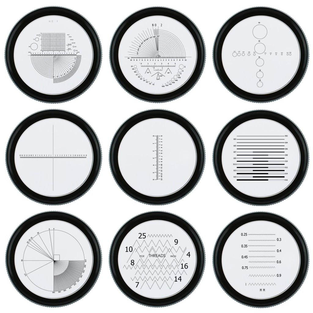 CLMG - 7173_LED CLMG - 7173_LED Magnifier Scale Loupe 10x Magnification 8 LED Light 20mm Scale Chart & 25mm Field of View - Gain Express