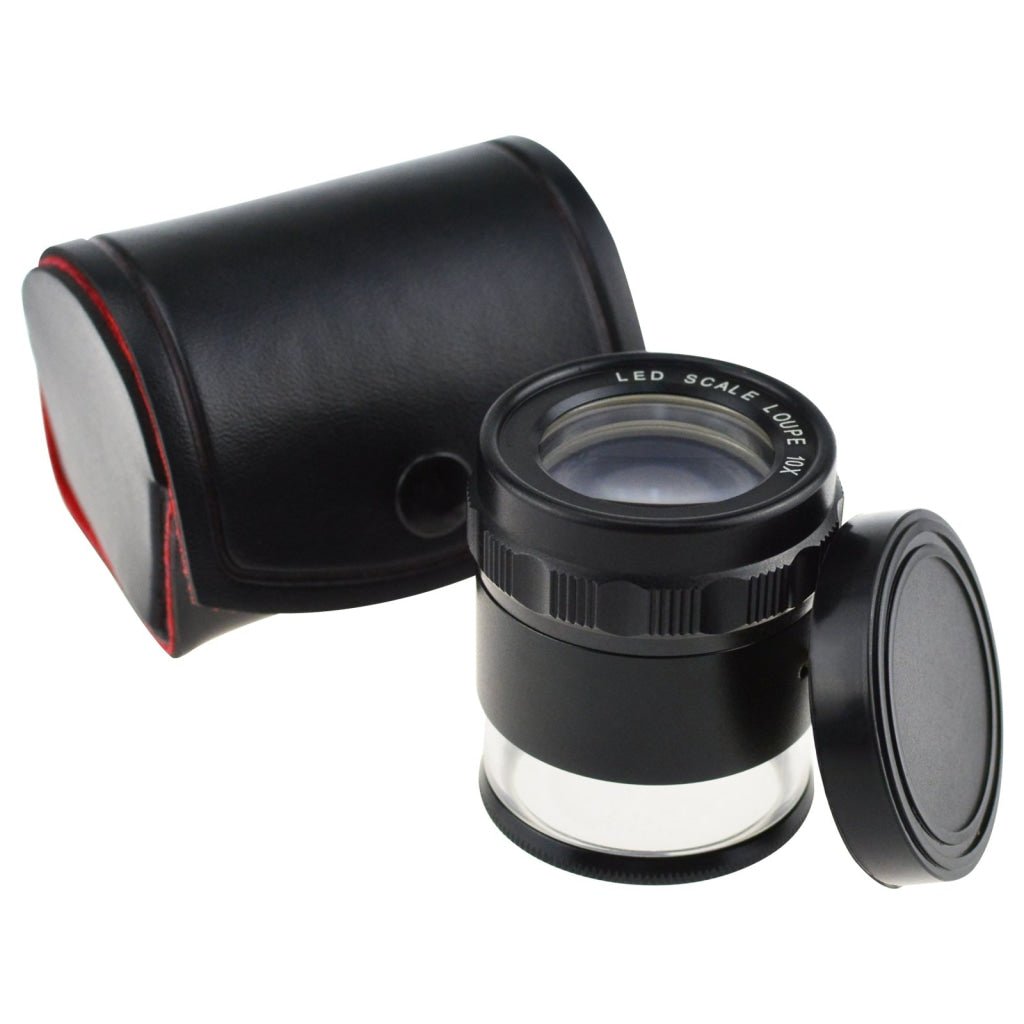 CLMG - 7173_LED CLMG - 7173_LED Magnifier Scale Loupe 10x Magnification 8 LED Light 20mm Scale Chart & 25mm Field of View - Gain Express CLMG - 7173_LED CLMG - 7173_LED Magnifier Scale Loupe 10x Magnification 8 LED Light 20mm Scale Chart & 25mm Field of View - Gain Express