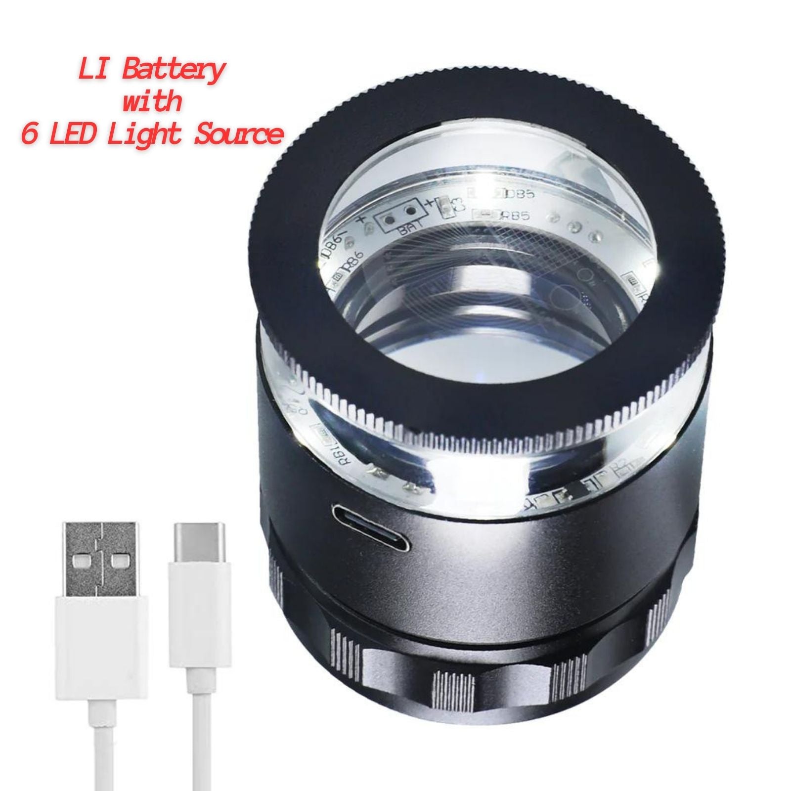 CLMG - 7173LI_LED CLMG - 7173_LED Magnifier Scale Loupe 10x Magnification 8 LED Light 20mm Scale Chart & 25mm Field of View - Gain Express CLMG - 7173LI_LED CLMG - 7173_LED Magnifier Scale Loupe 10x Magnification 8 LED Light 20mm Scale Chart & 25mm Field of View - Gain Express