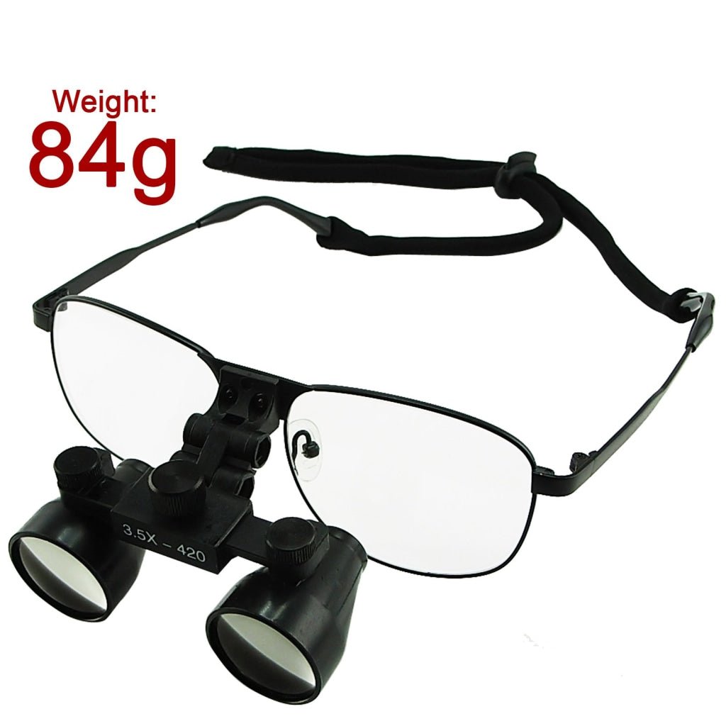 DL - 035 DL - 035 3.5x Magnification Dental Loupes, Galilean Style Titanium Frame, Dental Surgical Medical Binocular, 60mm Field of View + 55mm Depth of Field +420mm Working Distance, Flip - Up Function Flexible Optical Glass Loupe Dentistry - Gain Express DL - 035 DL - 035 3.5x Magnification Dental Loupes, Galilean Style Titanium Frame, Dental Surgical Medical Binocular, 60mm Field of View + 55mm Depth of Field +420mm Working Distance, Flip - Up Function Flexible Optical Glass Loupe Dentistry - Gain Express