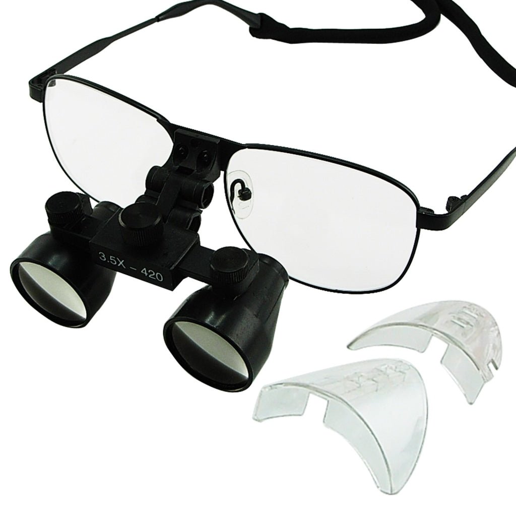 DL - 035 DL - 035 3.5x Magnification Dental Loupes, Galilean Style Titanium Frame, Dental Surgical Medical Binocular, 60mm Field of View + 55mm Depth of Field +420mm Working Distance, Flip - Up Function Flexible Optical Glass Loupe Dentistry - Gain Express DL - 035 DL - 035 3.5x Magnification Dental Loupes, Galilean Style Titanium Frame, Dental Surgical Medical Binocular, 60mm Field of View + 55mm Depth of Field +420mm Working Distance, Flip - Up Function Flexible Optical Glass Loupe Dentistry - Gain Express