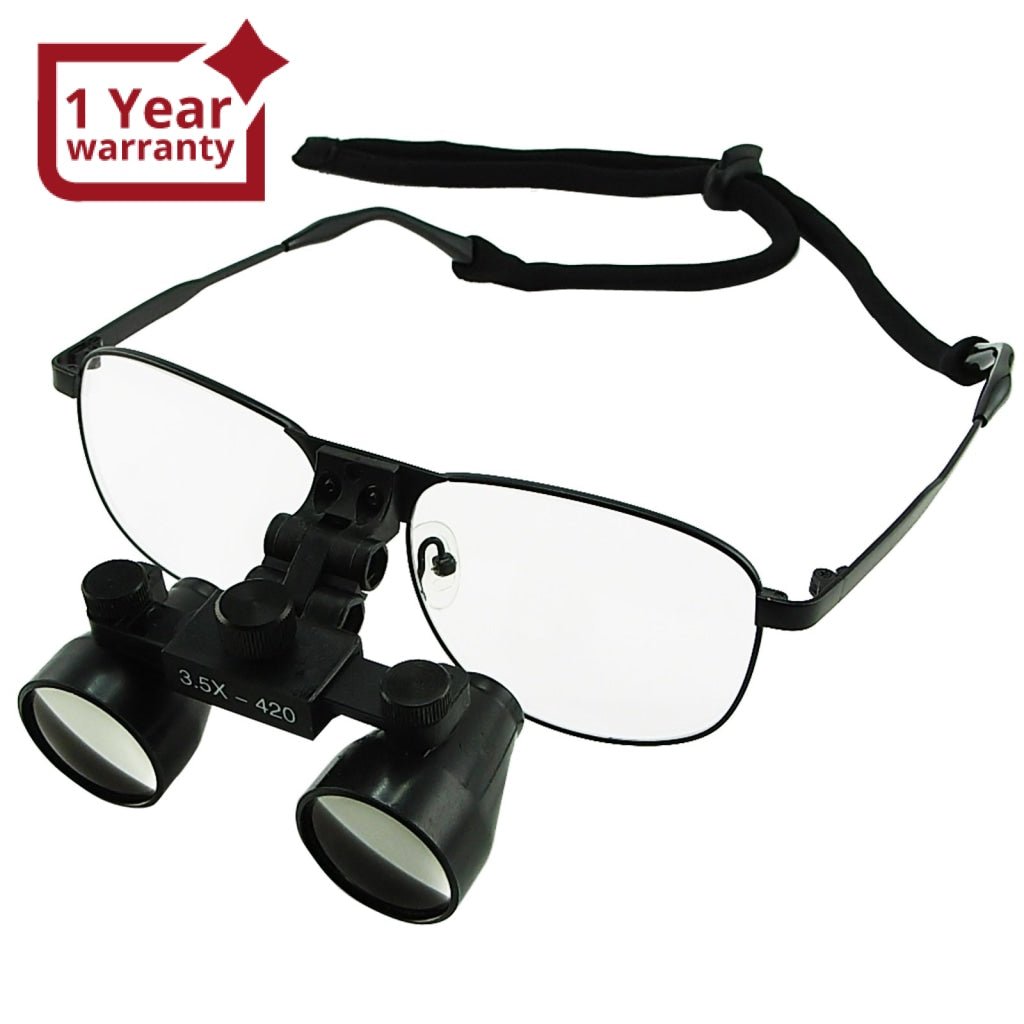 DL - 035 DL - 035 3.5x Magnification Dental Loupes, Galilean Style Titanium Frame, Dental Surgical Medical Binocular, 60mm Field of View + 55mm Depth of Field +420mm Working Distance, Flip - Up Function Flexible Optical Glass Loupe Dentistry - Gain Express DL - 035 DL - 035 3.5x Magnification Dental Loupes, Galilean Style Titanium Frame, Dental Surgical Medical Binocular, 60mm Field of View + 55mm Depth of Field +420mm Working Distance, Flip - Up Function Flexible Optical Glass Loupe Dentistry - Gain Express