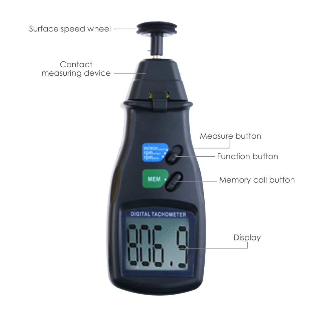 DT - 6236B DT - 6236B 2in1 Digital Laser Photo Tachometer Non - Contact & Contact RPM Gauge CE Marking Handheld Tester - Gain Express DT - 6236B DT - 6236B 2in1 Digital Laser Photo Tachometer Non - Contact & Contact RPM Gauge CE Marking Handheld Tester - Gain Express