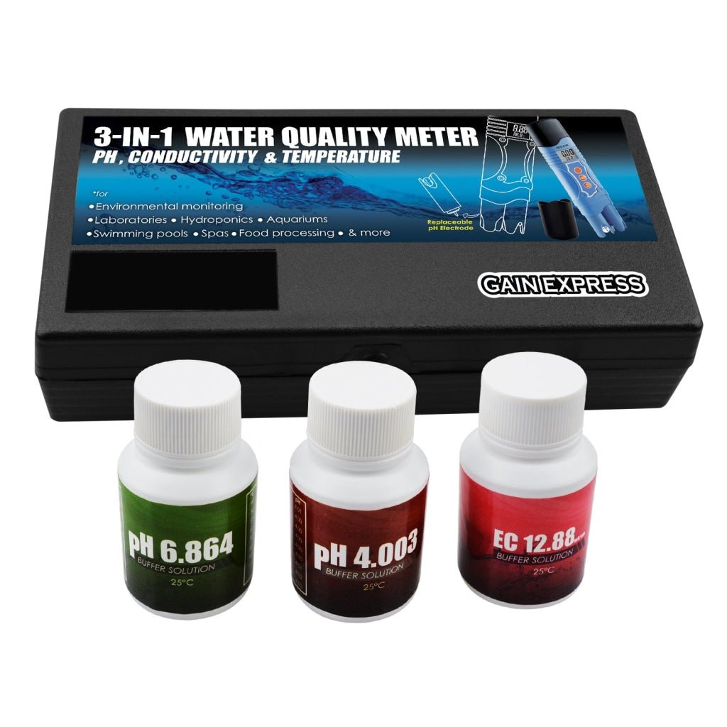 ECM - 226 ECM - 226 3 - in - 1 Conductivity EC & pH & Temperature Meter Multi - parameter Tester Digital Pen ATC, Water Quality Test Analyze Calibration Kit, 0.01mS/cm Resolution, Aquarium Hydroponics Tank Pool Lab Spa - Gain Express ECM - 226 ECM - 226 3 - in - 1 Conductivity EC & pH & Temperature Meter Multi - parameter Tester Digital Pen ATC, Water Quality Test Analyze Calibration Kit, 0.01mS/cm Resolution, Aquarium Hydroponics Tank Pool Lab Spa - Gain Express