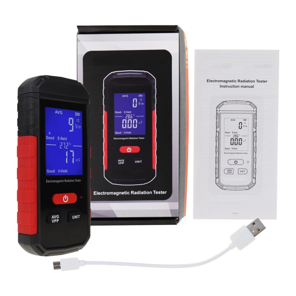 EMF - 347 EMF - 347 Handheld EMF Meter Electromagnetic Radiation Detector 5Hz~3.5GHz Rechargeable EMF Detector Temperature Tester for Ghost Hunting EMF Radiation Detecting - Gain Express EMF - 347 EMF - 347 Handheld EMF Meter Electromagnetic Radiation Detector 5Hz~3.5GHz Rechargeable EMF Detector Temperature Tester for Ghost Hunting EMF Radiation Detecting - Gain Express