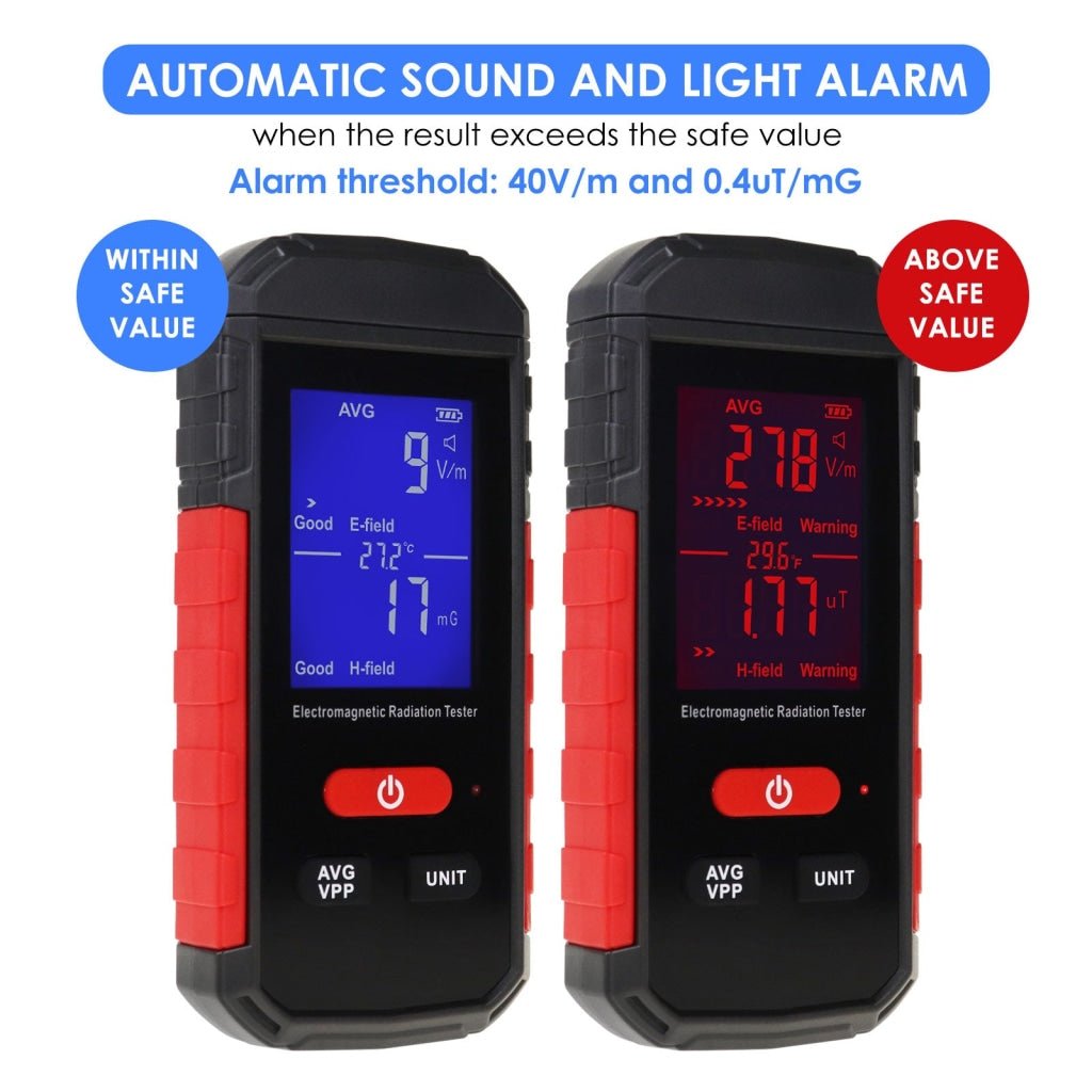 EMF - 347 EMF - 347 Handheld EMF Meter Electromagnetic Radiation Detector 5Hz~3.5GHz Rechargeable EMF Detector Temperature Tester for Ghost Hunting EMF Radiation Detecting - Gain Express EMF - 347 EMF - 347 Handheld EMF Meter Electromagnetic Radiation Detector 5Hz~3.5GHz Rechargeable EMF Detector Temperature Tester for Ghost Hunting EMF Radiation Detecting - Gain Express
