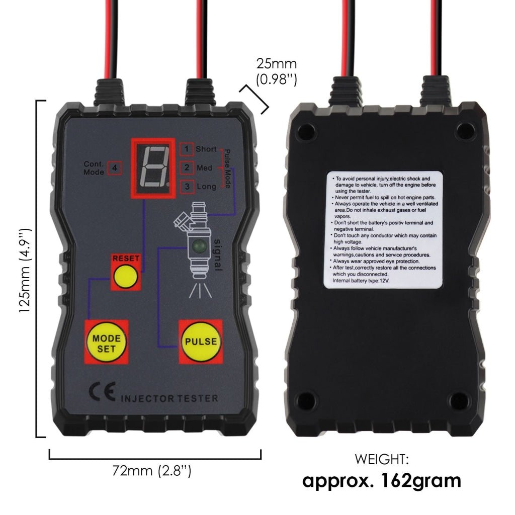 FIT - 381 FIT - 381 Professional Fuel Injector Tester DIY Diagnosis Tool Kit Automotive Gasoline Injector Tester for Identifying Stuck, Leaking, and Burnt - Out Injectors, with 4 Pulse Modes Diagnostic Tool - Gain Express