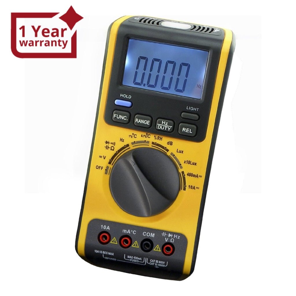 GVA - 19 GVA - 19 5 - in - 1 Multimeter with LUX, dB, °C, RH, AC, DC - Gain Express GVA - 19 GVA - 19 5 - in - 1 Multimeter with LUX, dB, °C, RH, AC, DC - Gain Express