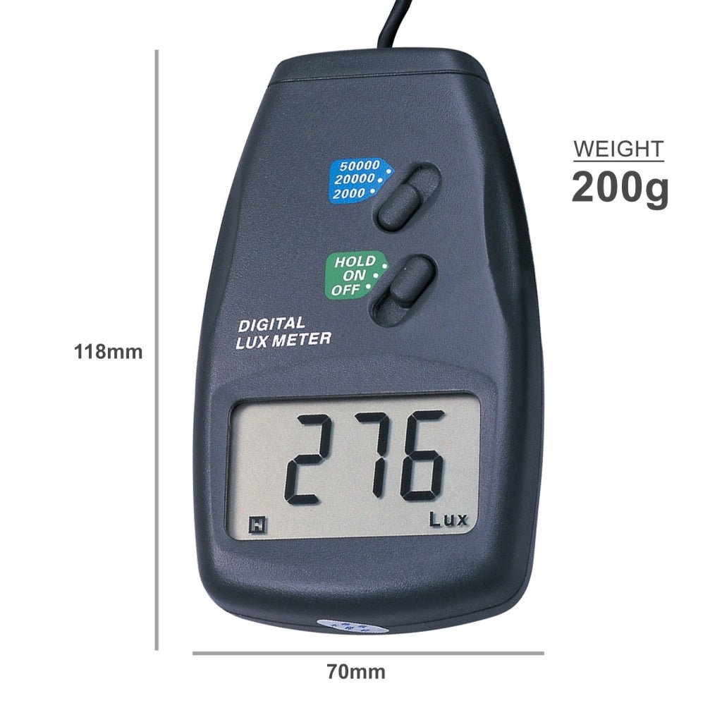 LX - 1010B Digital Light Lux Meter 0 - 50,000 Lux Camera Photo - Gain Express