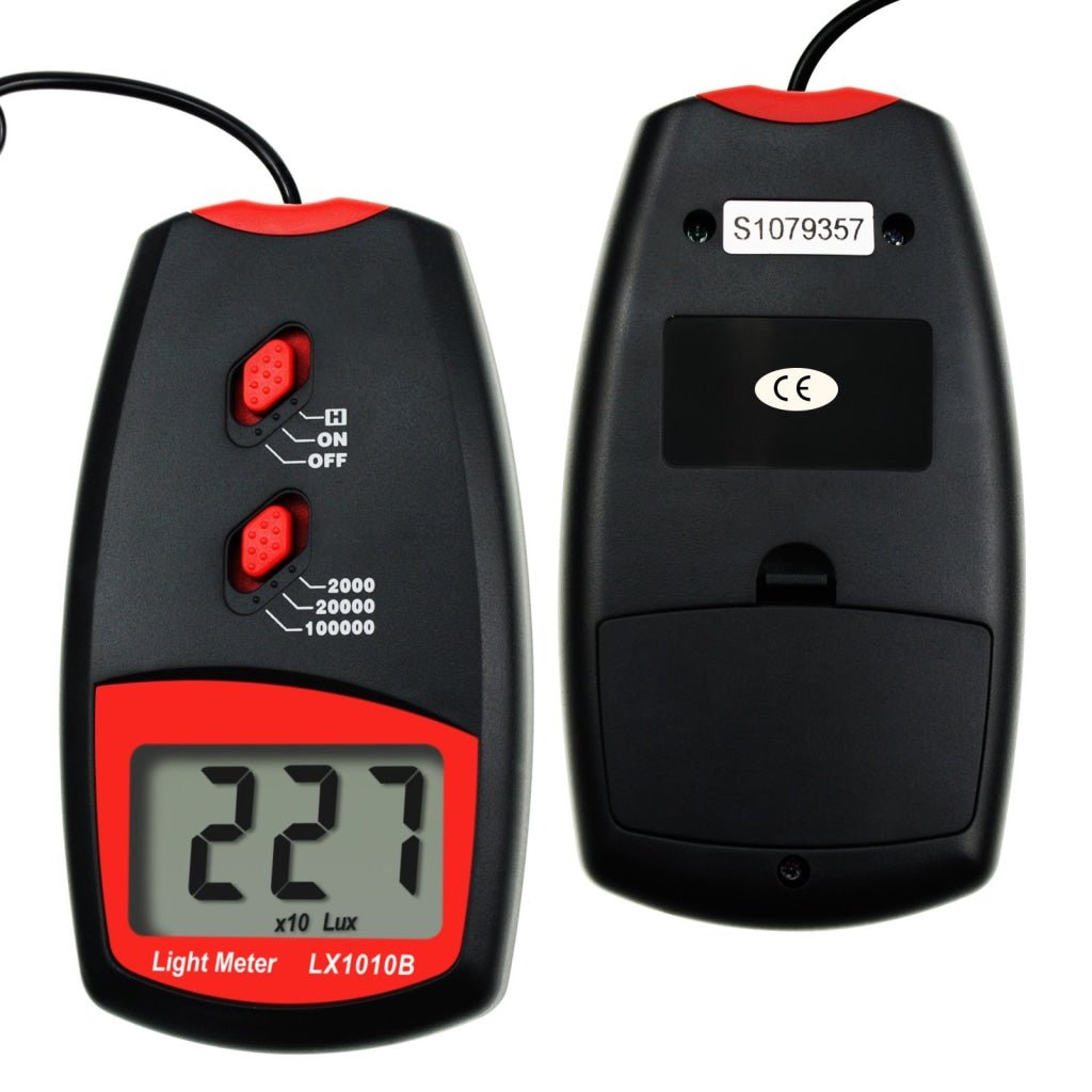 LX - 1010BN LX - 1010BN Digital Light Meter Luxmeter 0~100,000 Lux w/ Selectable Range x1 x10 x100, Handheld Illuminance Tester Sensor Illuminometer Lighting Level Measurement, for Indoor Room Greenhouse Plants Home - Gain Express LX - 1010BN LX - 1010BN Digital Light Meter Luxmeter 0~100,000 Lux w/ Selectable Range x1 x10 x100, Handheld Illuminance Tester Sensor Illuminometer Lighting Level Measurement, for Indoor Room Greenhouse Plants Home - Gain Express