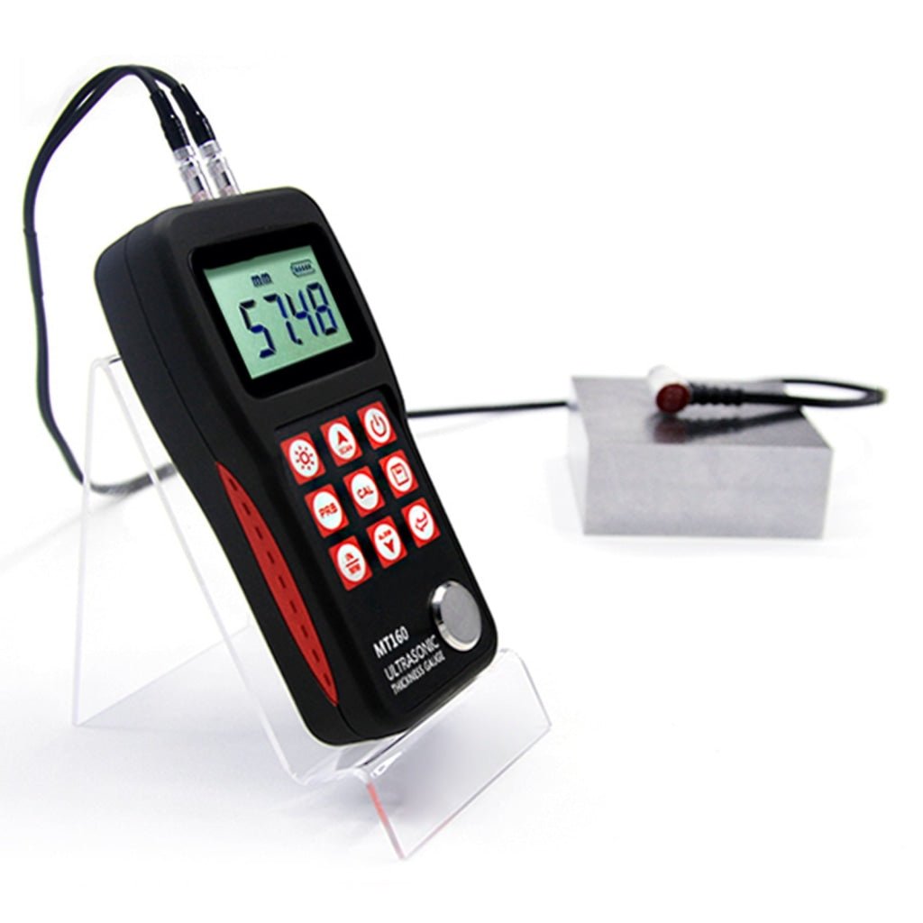 MT160 Digital Ultrasonic Metal Fiber Glass Thickness Gauge 0.75 ~ 300mm with USB Communication Port LCD with EL backlight Internal Memory Data - Gain Express MT160 Digital Ultrasonic Metal Fiber Glass Thickness Gauge 0.75 ~ 300mm with USB Communication Port LCD with EL backlight Internal Memory Data - Gain Express