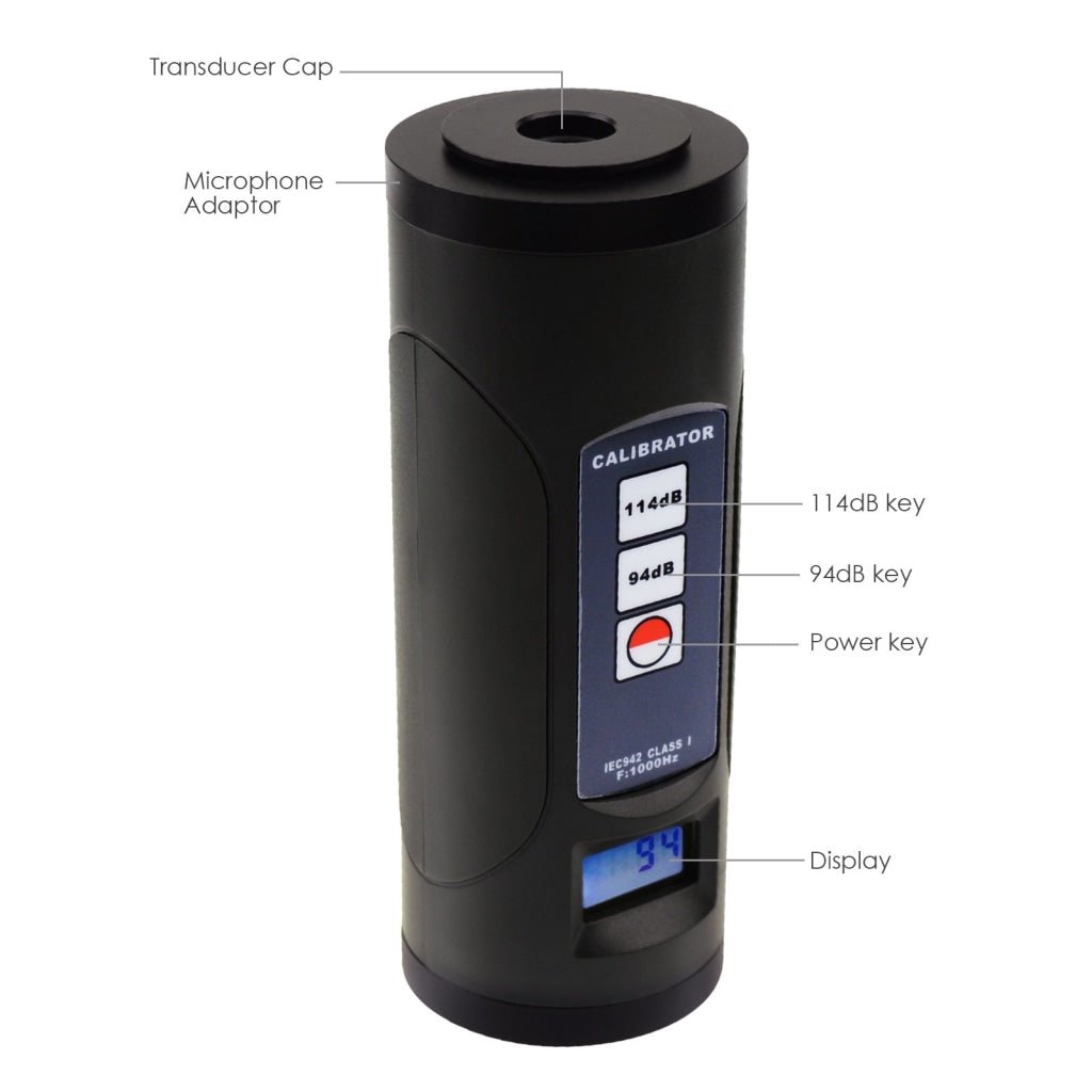 ND9B ND9B Digital Sound Level Meter Calibrator 94dB & 114dB for 1/2 ND9B ND9B Digital Sound Level Meter Calibrator 94dB & 114dB for 1/2