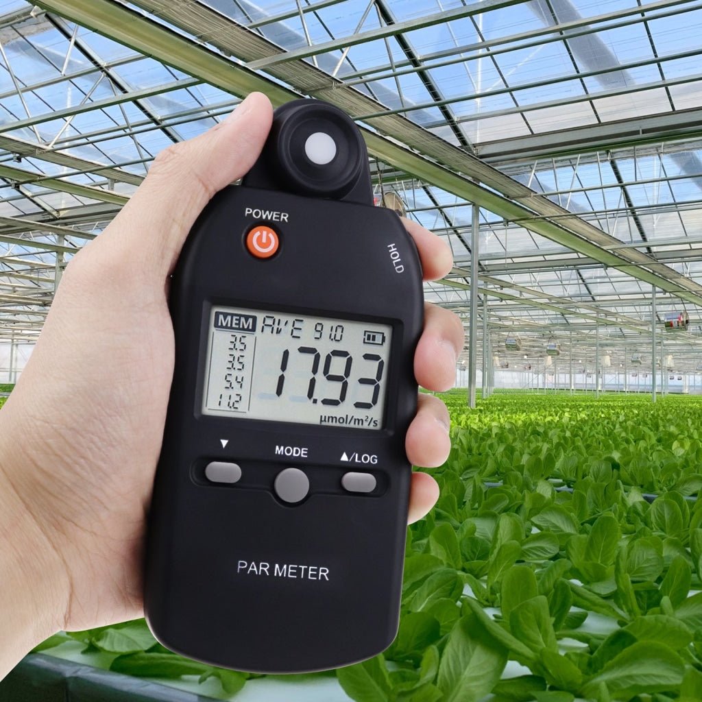 PAR - 355 PAR - 355 Light PAR Meter Advanced Quantum Sensor Measure Grow Light Intensity Lux Meter PPFD Tester for Indoor and Outdoor Plant Photosynthetic Activity - Gain Express PAR - 355 PAR - 355 Light PAR Meter Advanced Quantum Sensor Measure Grow Light Intensity Lux Meter PPFD Tester for Indoor and Outdoor Plant Photosynthetic Activity - Gain Express