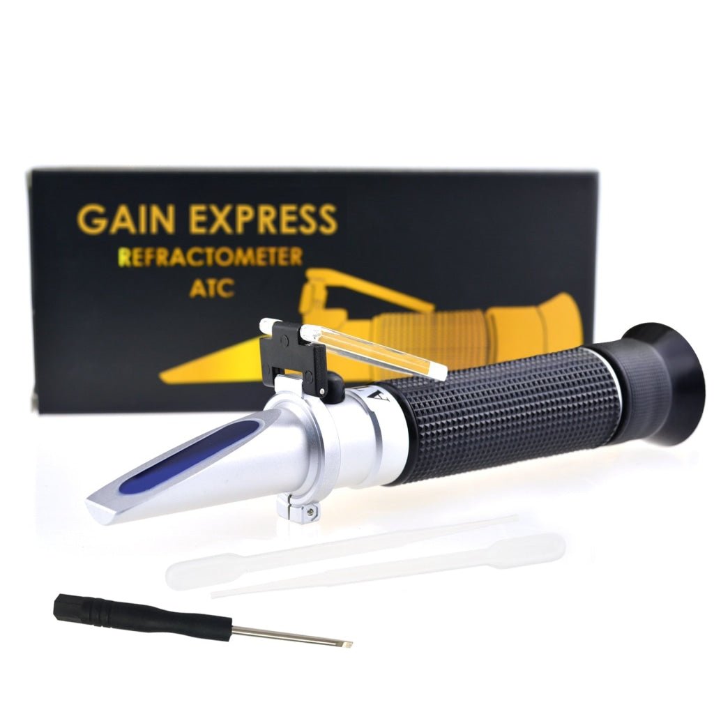 REBS - 10ATC REBS - 10ATC Tri - Scale Refractometer ATC Brix 0 - 10%/ Salinity 0 - 100PPT/ Specific Gravity 1.000 - 1.070, for Saltwater Brackish Marine Reef Tank Salt Sea Water Hydroponic Aquarium Control Monitoring - Gain Express REBS - 10ATC REBS - 10ATC Tri - Scale Refractometer ATC Brix 0 - 10%/ Salinity 0 - 100PPT/ Specific Gravity 1.000 - 1.070, for Saltwater Brackish Marine Reef Tank Salt Sea Water Hydroponic Aquarium Control Monitoring - Gain Express