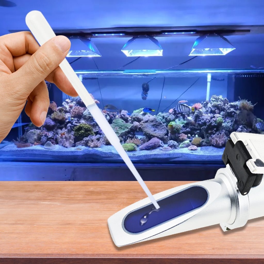RES - 10ATC RES - 10ATC Dual Scale Salinity Refractometer ATC 0 - 100ppt (0 - 10%) & 1.000 - 1.070 Specific Gravity, Portable Meter Tester for Seawater Salt Sea Water Aquarium Brackish Reef Tank Marine - Gain Express RES - 10ATC RES - 10ATC Dual Scale Salinity Refractometer ATC 0 - 100ppt (0 - 10%) & 1.000 - 1.070 Specific Gravity, Portable Meter Tester for Seawater Salt Sea Water Aquarium Brackish Reef Tank Marine - Gain Express