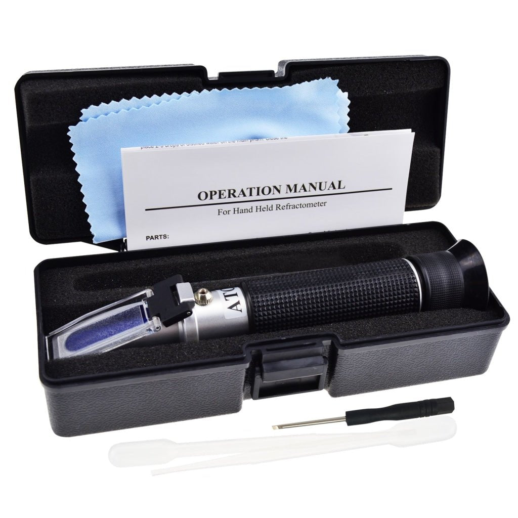 RES - 10ATC RES - 10ATC Dual Scale Salinity Refractometer ATC 0 - 100ppt (0 - 10%) & 1.000 - 1.070 Specific Gravity, Portable Meter Tester for Seawater Salt Sea Water Aquarium Brackish Reef Tank Marine - Gain Express RES - 10ATC RES - 10ATC Dual Scale Salinity Refractometer ATC 0 - 100ppt (0 - 10%) & 1.000 - 1.070 Specific Gravity, Portable Meter Tester for Seawater Salt Sea Water Aquarium Brackish Reef Tank Marine - Gain Express