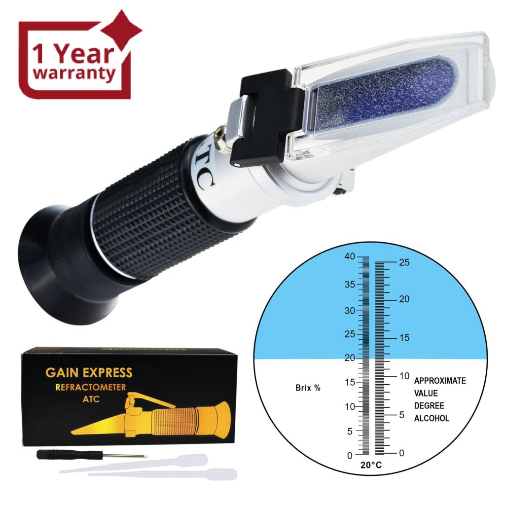 Digital Refractometer Sugar Brix Meter Wine Beer Alcohol Fruit Sugar Hydrometer