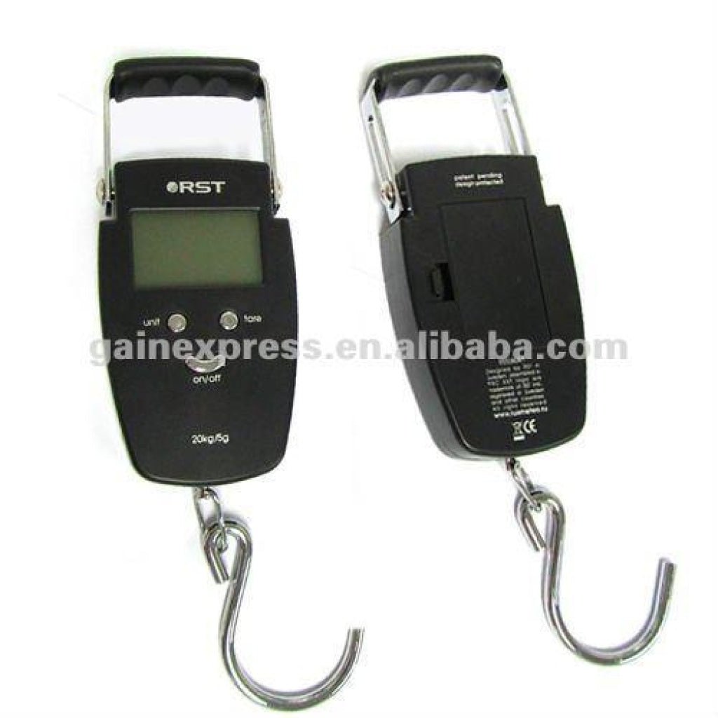 RST - 08081 Digital Weight Luggage Fishing Hanging Scale 20kg lb oz - Gain Express