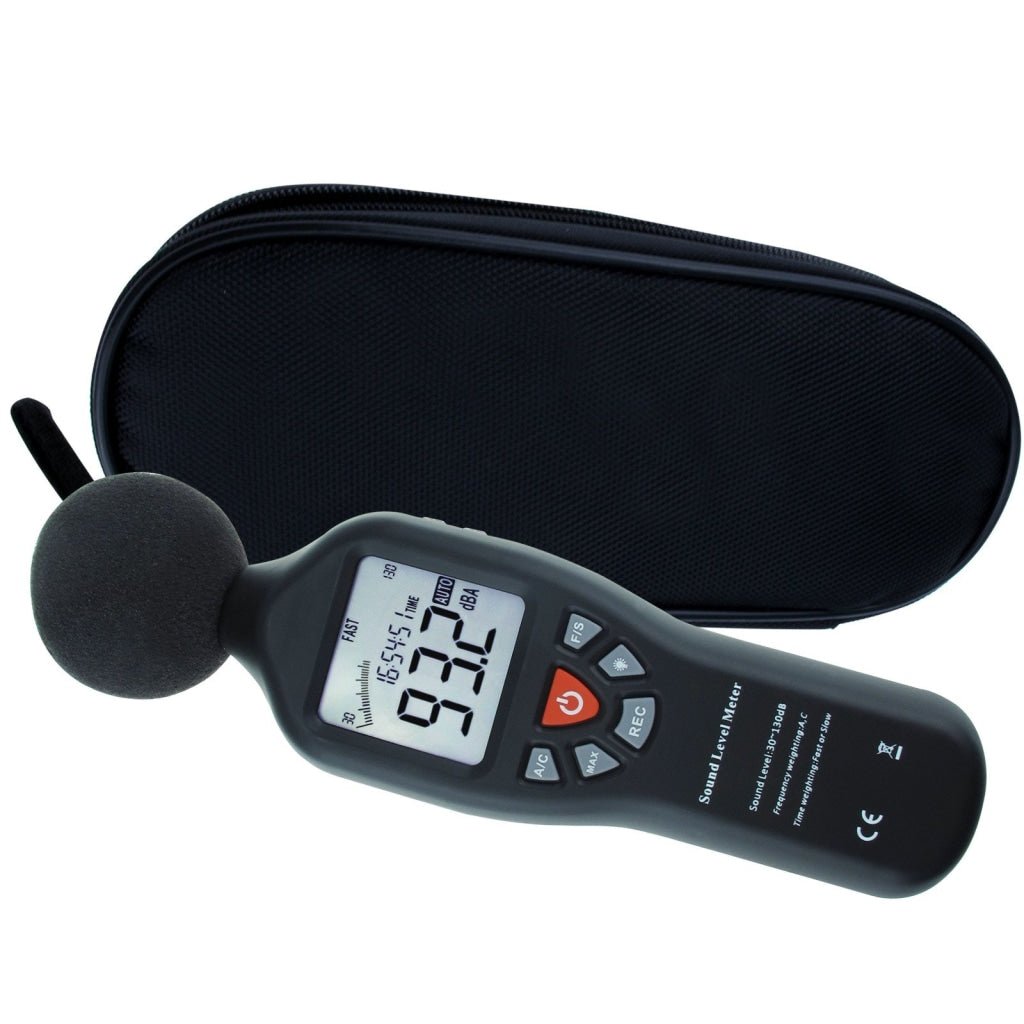 SLM - 25 Sound Level Meter with Backlit Display High Accuracy Measuring 30dB~130dB with Data Logging Function Instrument Compact Professional - Gain Express SLM - 25 Sound Level Meter with Backlit Display High Accuracy Measuring 30dB~130dB with Data Logging Function Instrument Compact Professional - Gain Express