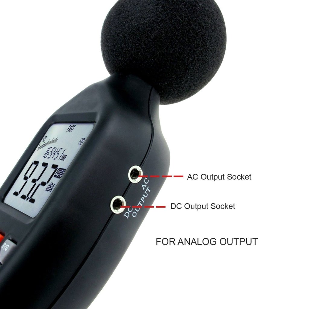 SLM - 25 Sound Level Meter with Backlit Display High Accuracy Measuring 30dB~130dB with Data Logging Function Instrument Compact Professional - Gain Express SLM - 25 Sound Level Meter with Backlit Display High Accuracy Measuring 30dB~130dB with Data Logging Function Instrument Compact Professional - Gain Express