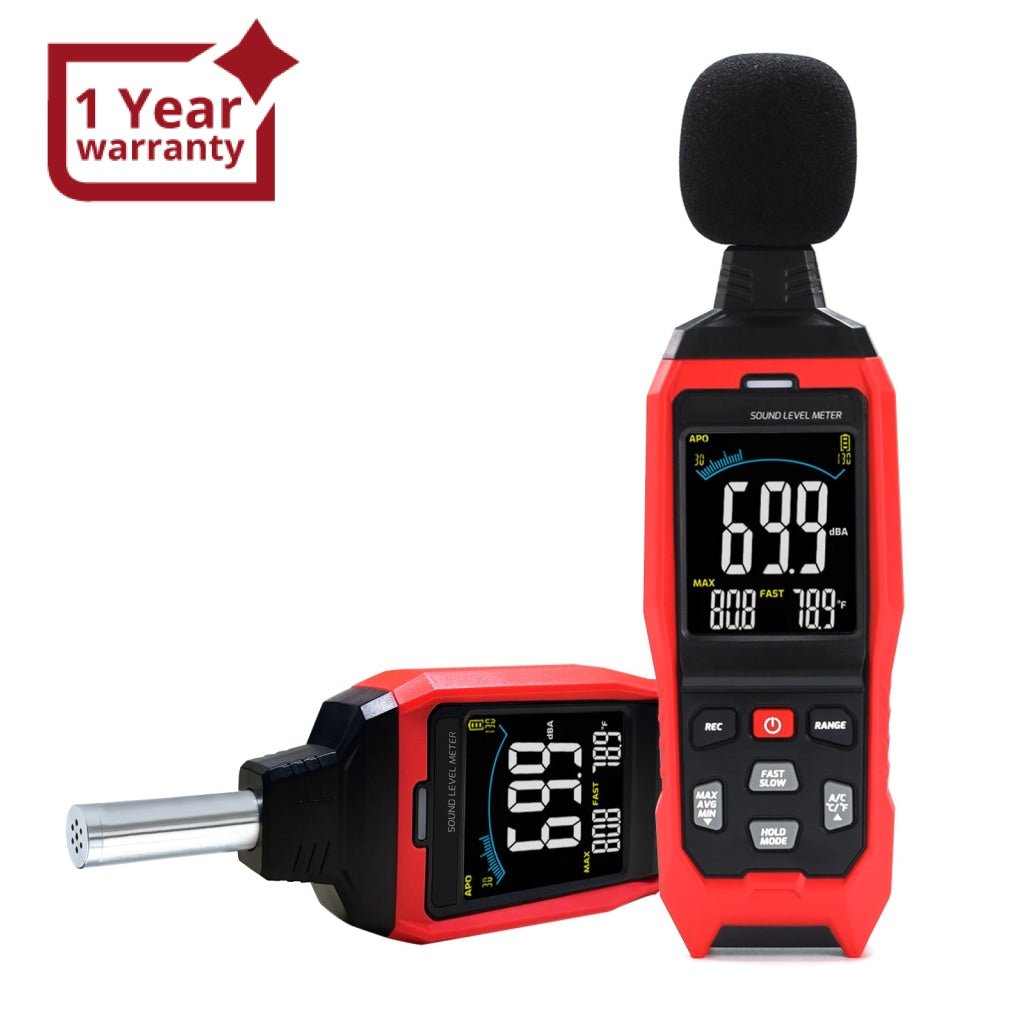 SLM - 390 Decibel Meter with Data Logging function and A / C / Z Weighted Sound Meter Portable SPL Meter MAX/MIN/AVG, Data Hold Use for Home, Factory, Noisy Neighbor - Gain Express SLM - 390 Decibel Meter with Data Logging function and A / C / Z Weighted Sound Meter Portable SPL Meter MAX/MIN/AVG, Data Hold Use for Home, Factory, Noisy Neighbor - Gain Express