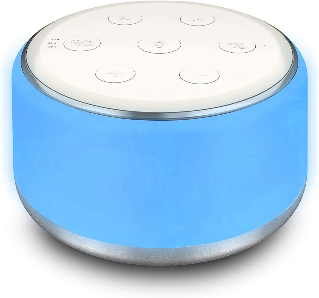 White Noise Machine for Sleeping Baby Kids – Portable Sound Machine with Night Light, USB Rechargeable, 34 Soothing Noises, Auto - Off Timer, Sleep Machine for Adults Babies Lullaby Travel Home - Gain Express White Noise Machine for Sleeping Baby Kids – Portable Sound Machine with Night Light, USB Rechargeable, 34 Soothing Noises, Auto - Off Timer, Sleep Machine for Adults Babies Lullaby Travel Home - Gain Express