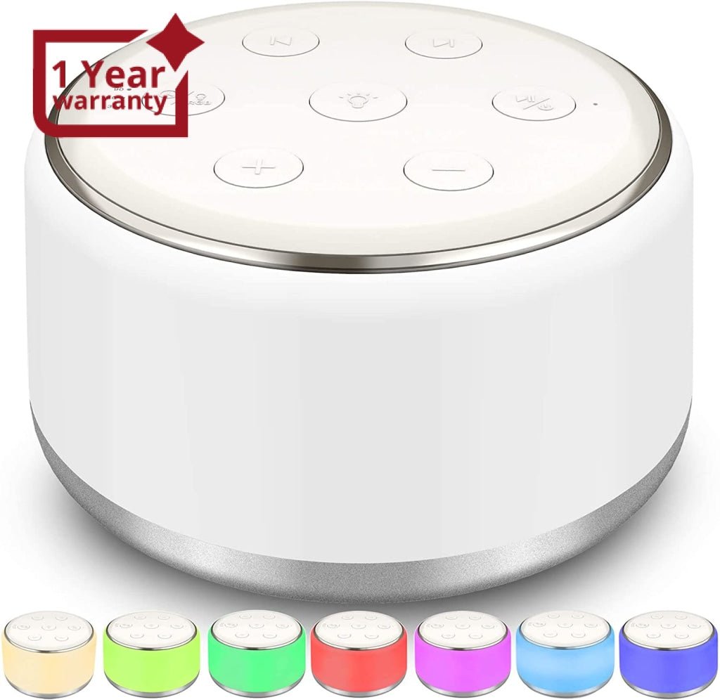 White Noise Machine for Sleeping Baby Kids – Portable Sound Machine with Night Light, USB Rechargeable, 34 Soothing Noises, Auto - Off Timer, Sleep Machine for Adults Babies Lullaby Travel Home - Gain Express White Noise Machine for Sleeping Baby Kids – Portable Sound Machine with Night Light, USB Rechargeable, 34 Soothing Noises, Auto - Off Timer, Sleep Machine for Adults Babies Lullaby Travel Home - Gain Express