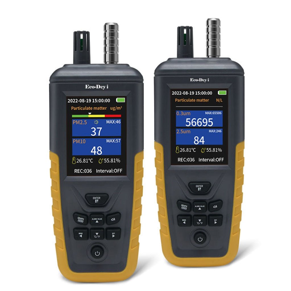 TC - 8100 Digital Handheld Dust Particle Counter PM2.5, PM10 AQI Tester Data Logging Function up to 999 Set - Gain Express TC - 8100 Digital Handheld Dust Particle Counter PM2.5, PM10 AQI Tester Data Logging Function up to 999 Set - Gain Express