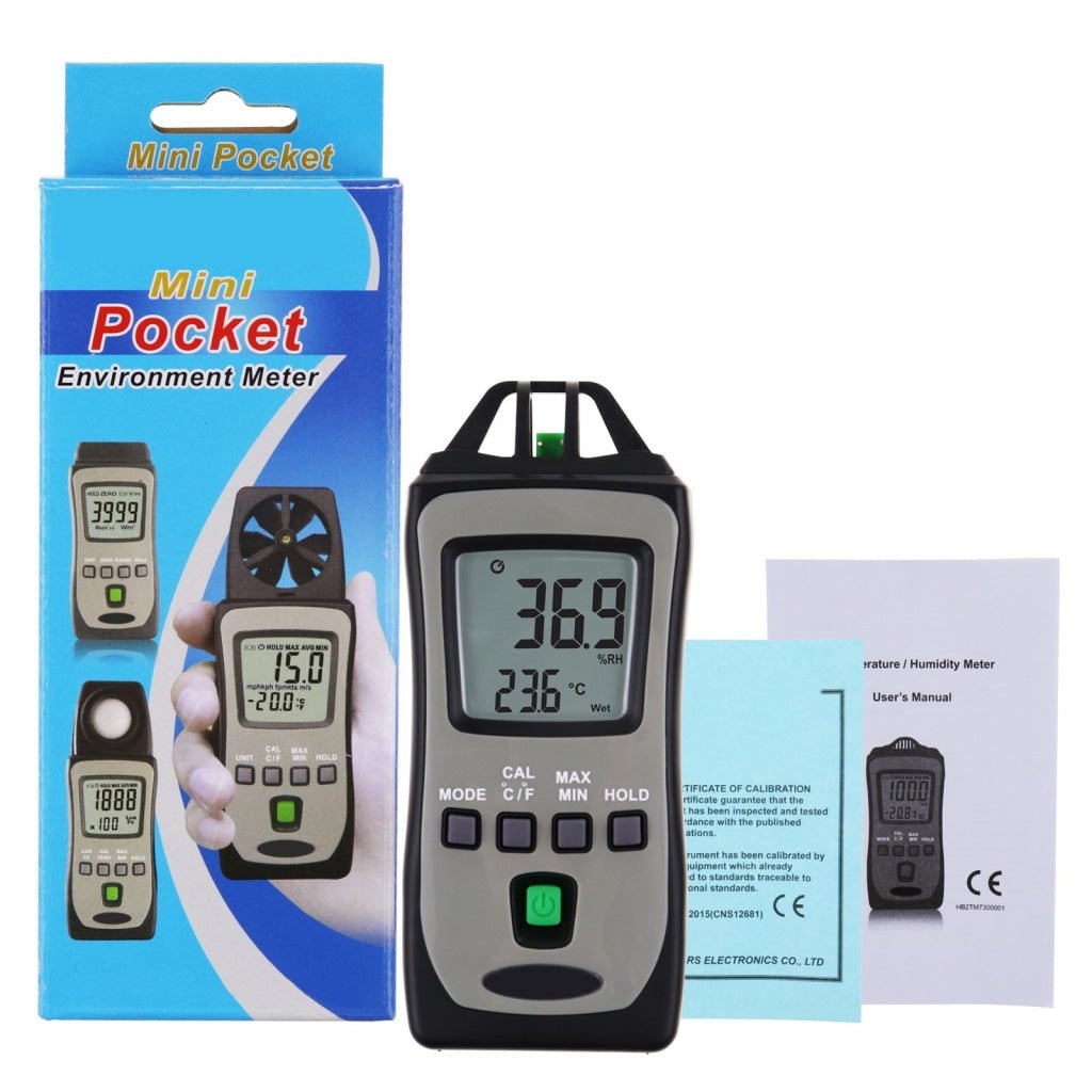 TM - 730 Digital Pocket Size Thermo - Hygrometer Temperature Meter Humidity Tester with Wet Bulb and Dew Point Measurement - Gain Express TM - 730 Digital Pocket Size Thermo - Hygrometer Temperature Meter Humidity Tester with Wet Bulb and Dew Point Measurement - Gain Express