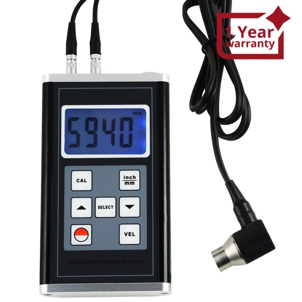 TM - 8818 Ultrasonic Thickness Gauge Meter Aluminum Steel Cast Iron Pipes 0.9~400mm Range - Gain Express TM - 8818 Ultrasonic Thickness Gauge Meter Aluminum Steel Cast Iron Pipes 0.9~400mm Range - Gain Express