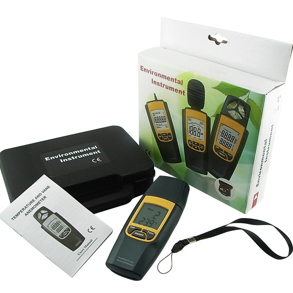 VA - 8020 Anemometer Thermometer, Air Speed Temperature °C / °F HVAC Dual Meter Tester, 80~4000fpm (0.4~20m/s), - 10~50°C (14~122°F) - Gain Express VA - 8020 Anemometer Thermometer, Air Speed Temperature °C / °F HVAC Dual Meter Tester, 80~4000fpm (0.4~20m/s), - 10~50°C (14~122°F) - Gain Express