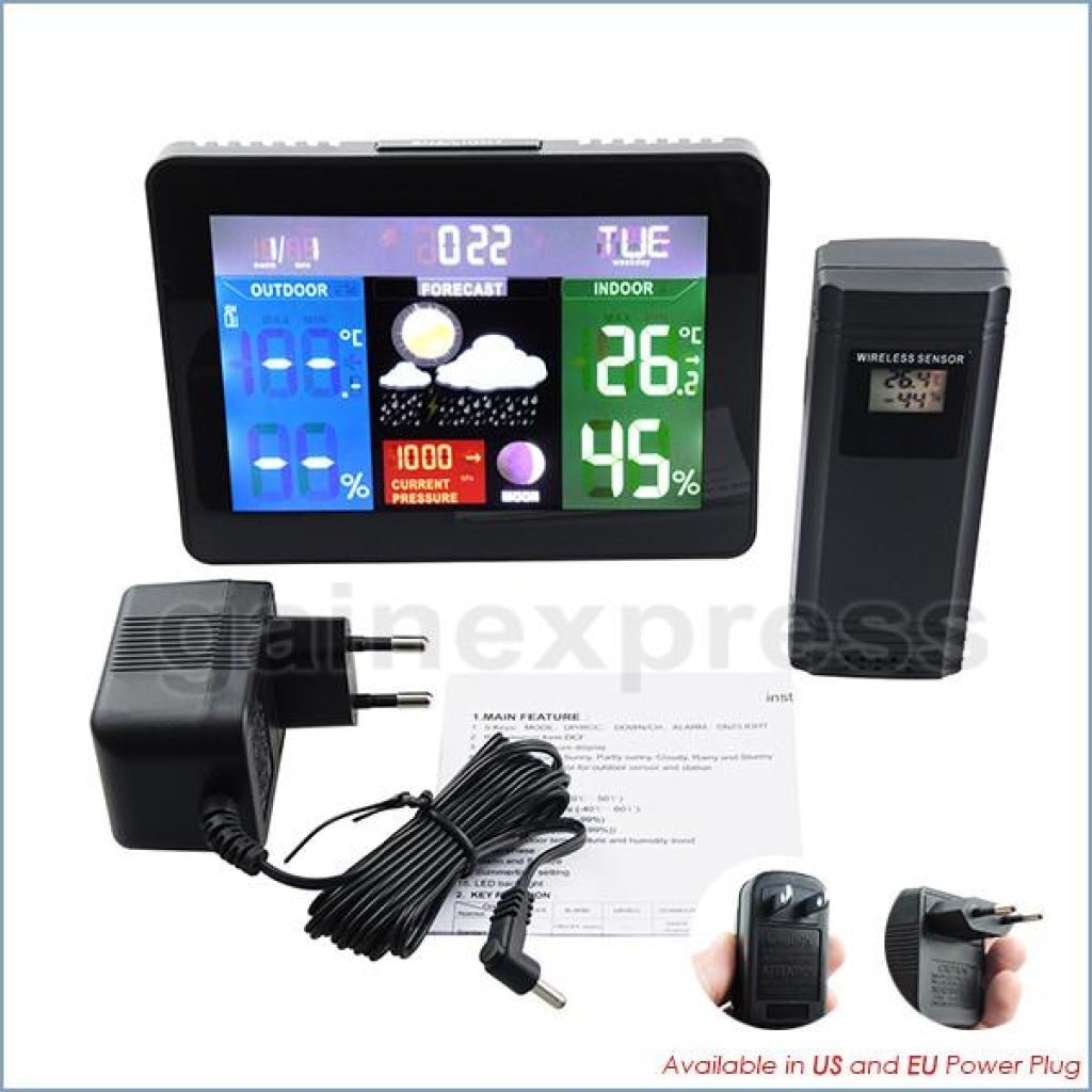 WS - 001 - 1S DCF RCC Desktop Weather Forecast Station Thermometer Barometer Temperature Monitor - Gain Express WS - 001 - 1S DCF RCC Desktop Weather Forecast Station Thermometer Barometer Temperature Monitor - Gain Express