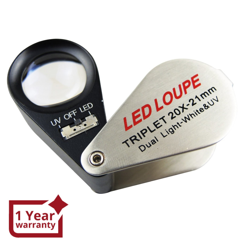 GM10 Mini 10X Jeweler Loupe Magnifier + 6 LED light, 21mm lens – Gain  Express Wholesale Deals